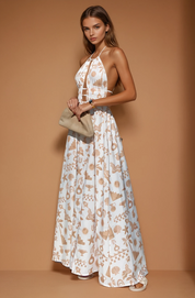 White & Sand - Clovelly Maxi Dress