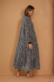 Black Button Down Maxi Dress