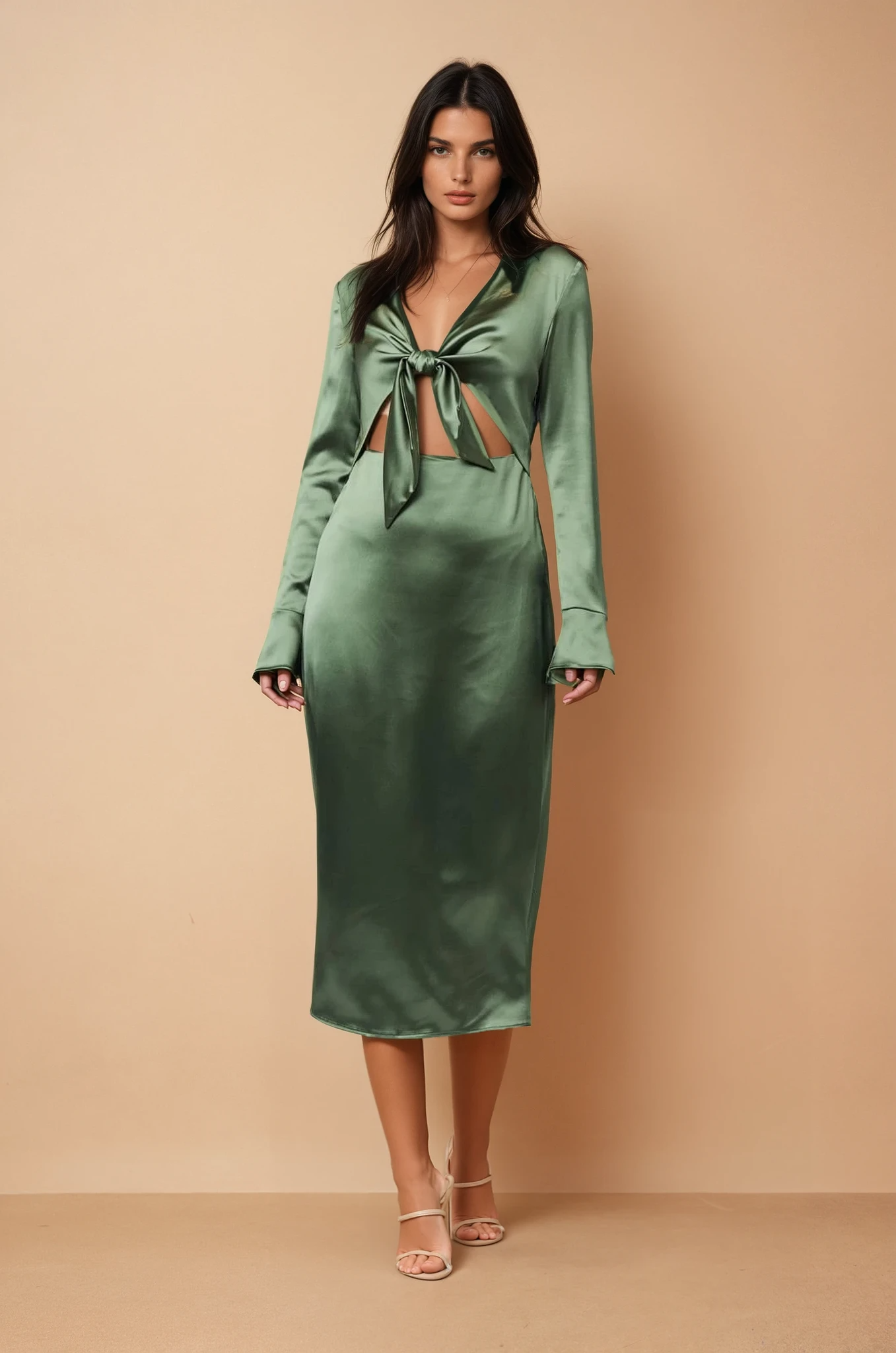 Lalette Midi Dress - Olive