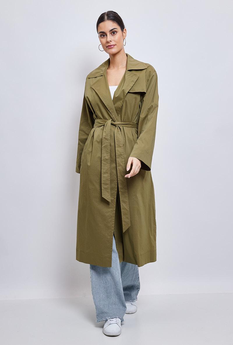 Gille Khaki Trench Coat