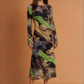 Swirl Multi-Print Dress