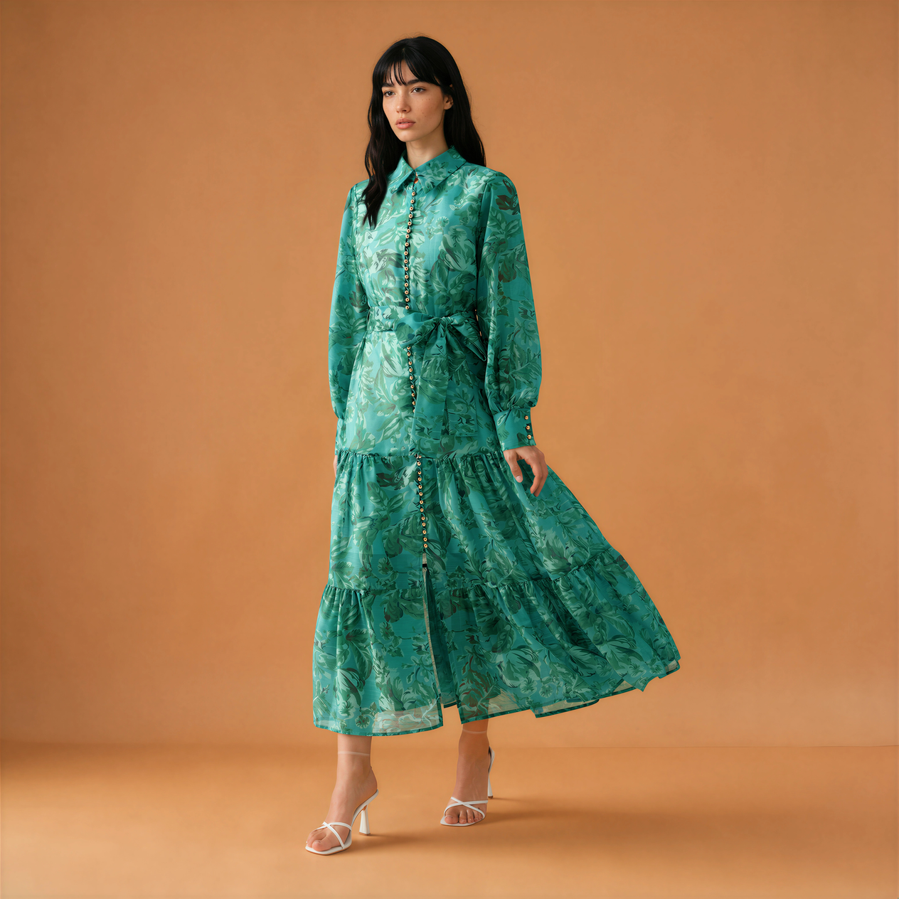 Venice Floral Button Down Maxi