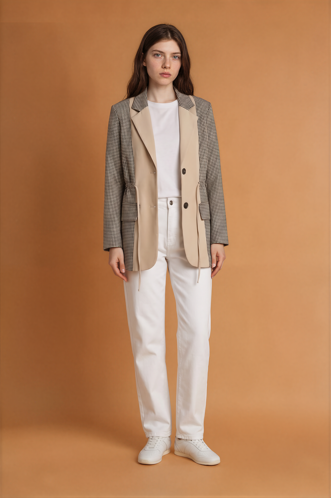 Riley Plaid Patch Work Blazer
