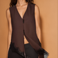 Lolly Asymmetric Lace Vest Top