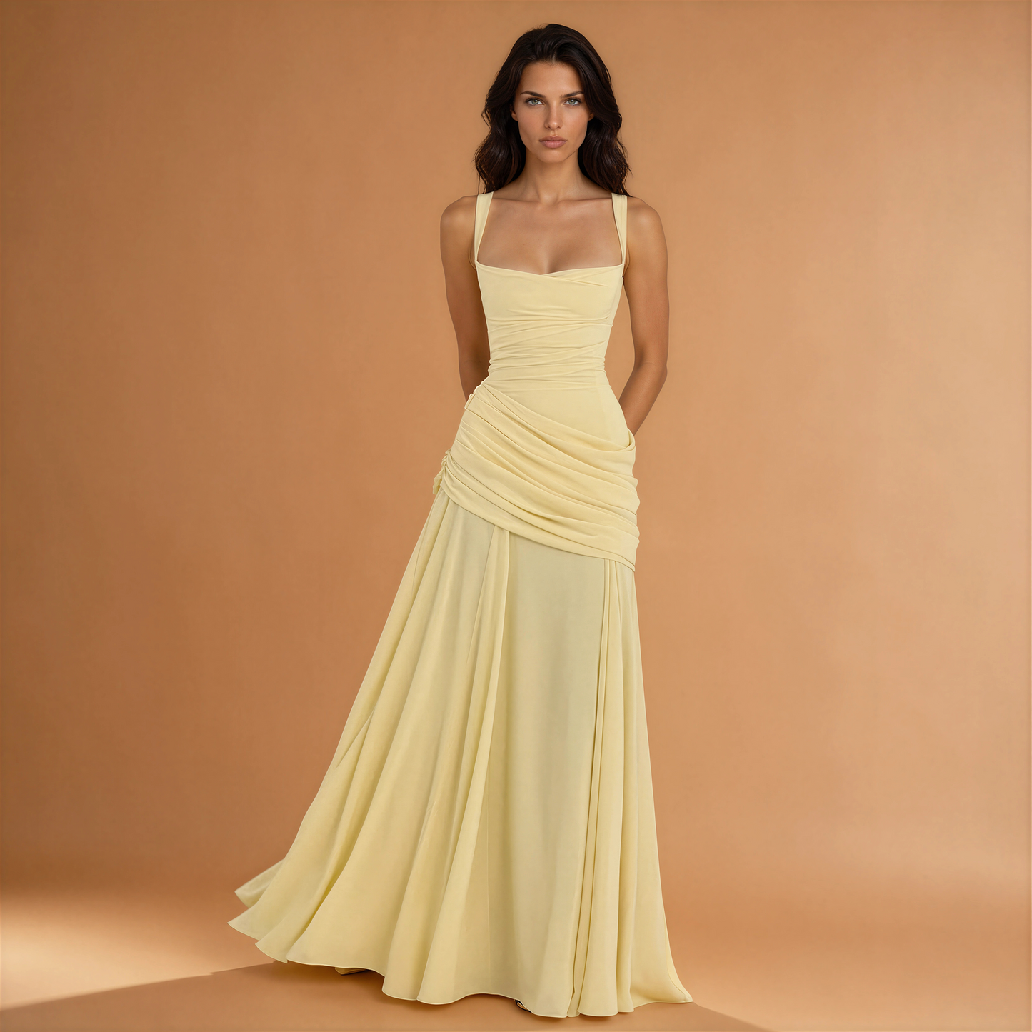 Allie Draped Maxi Dress
