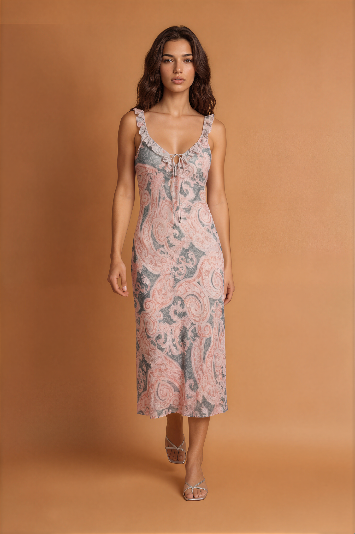 Cass Floral Print Sleeveless Dress