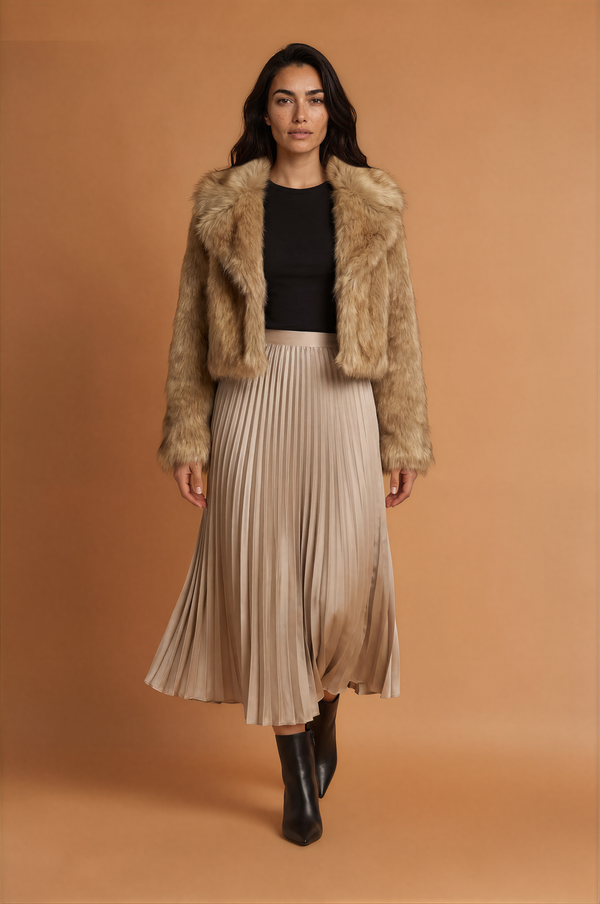 Beatrix Faux Fur Crop Jacket