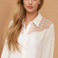 Wendy White Lace Blouse