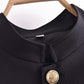 Fall Women Clothing with Belt Button Decoration Slim Fit Figure Flattering Blazer