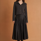 Autumn Large Collared  Button Knitted Cardigan