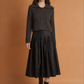 Autumn Large Collared  Button Knitted Cardigan