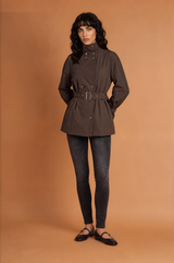 Syrie Synched  Waistband Trench Coat