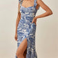 Women Ruffled Shoulder Strap Slim Fit Slimming Split Strap Dress
