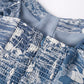 Women Ruffled Shoulder Strap Slim Fit Slimming Split Strap Dress