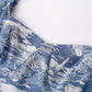 Women Ruffled Shoulder Strap Slim Fit Slimming Split Strap Dress