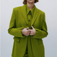 Woman Urban Office Autumn Slim Coat Solid Color Single Breasted Elegant Women Clothing