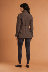 Syrie Synched  Waistband Trench Coat