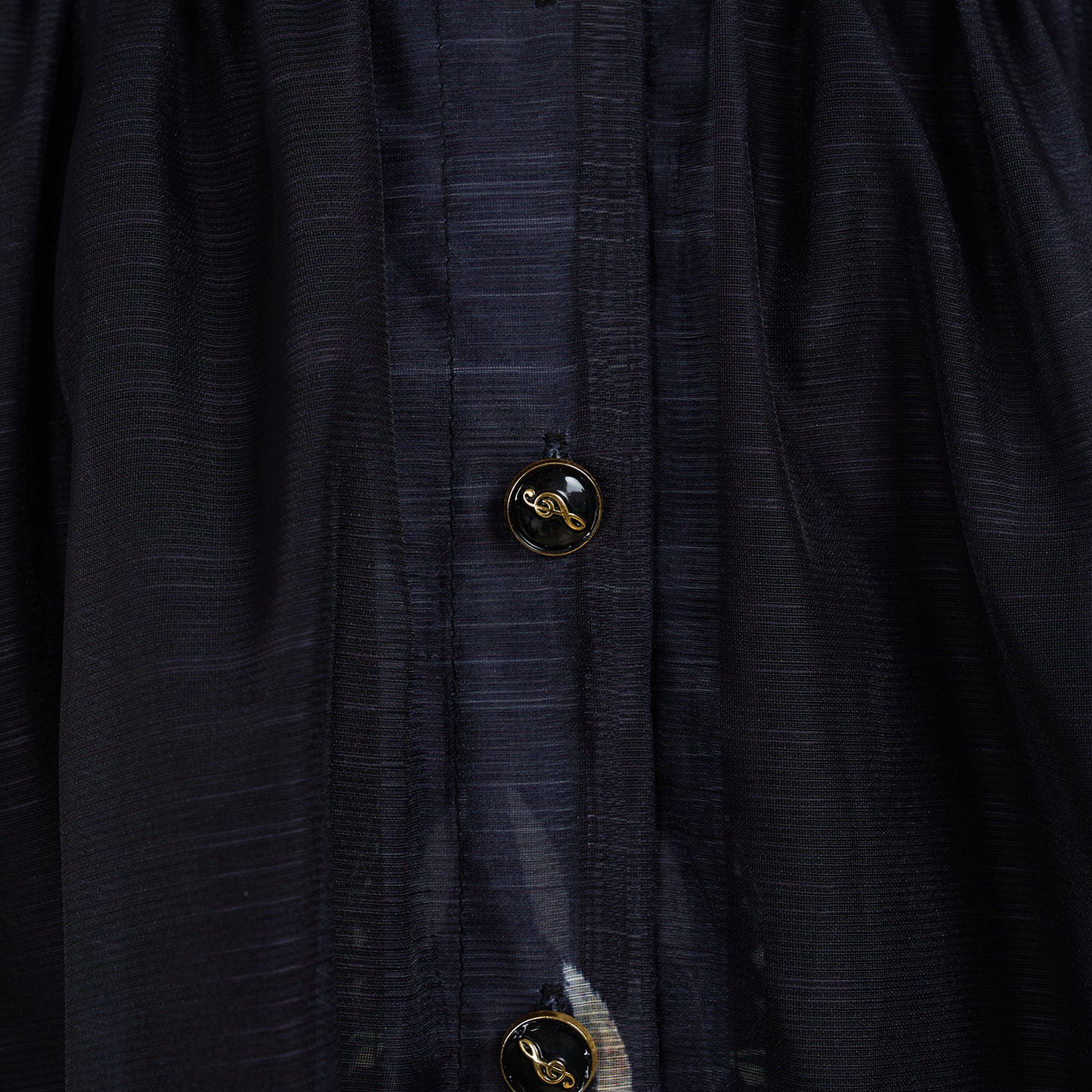 Rosa Sheer Black Floral