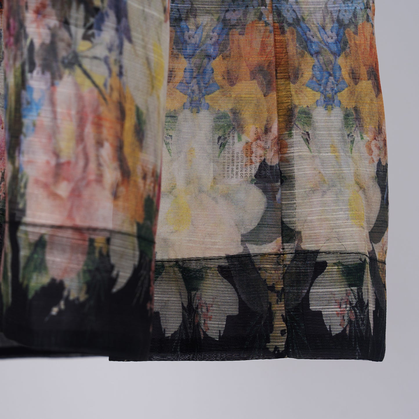 Rosa Sheer Black Floral
