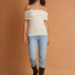 Off Shoulder Knitted Top