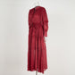 Elara Cinched Multi Layer Pleated Maxi Dress