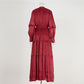 Elara Cinched Multi Layer Pleated Maxi Dress