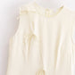Spring Women Clothing Minimalist Bowknot Lace up Crew Neck Dress