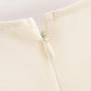 Spring Women Clothing Minimalist Bowknot Lace up Crew Neck Dress