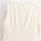 Spring Women Clothing Minimalist Bowknot Lace up Crew Neck Dress