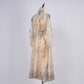 Women Spring And Autumn Long Sleeve Printed Buttons Dress
