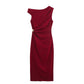Summer Women Clothing Sexy Pleated Midi Dress