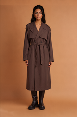 Ellie Mid Length Elegant Trench Coat