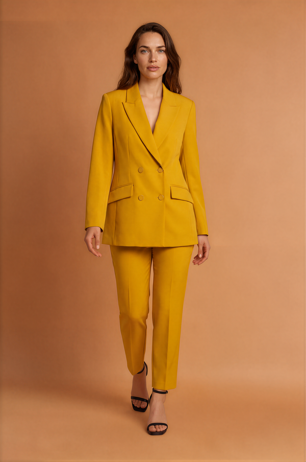 Kimmie Mustard Power Suit