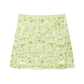 Summer High Waist Mesh Translucent String Beads Three Dimensional Floral Decoration Short Skirt