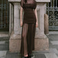 Summer Floral Ribbon Silk Net Stitching Dress