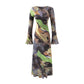 Swirl Multi-Print Dress