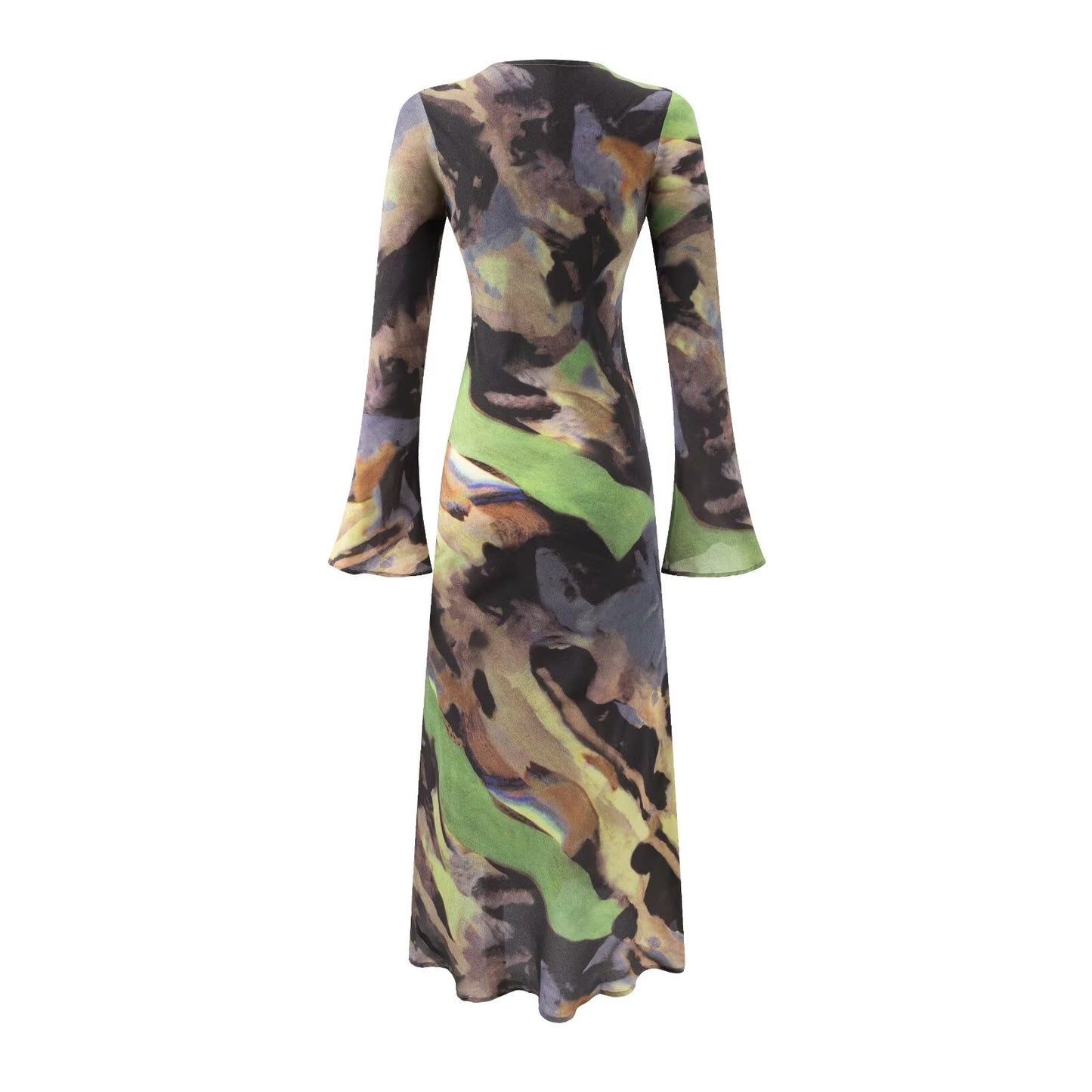 Swirl Multi-Print Dress