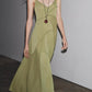 Women Clothing Draping Effect Stitching Dress