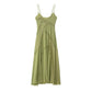 Women Clothing Draping Effect Stitching Dress