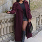 Women Clothing Classic Double Breasted Trench Coat Coat Overcoat