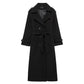 Women Clothing Classic Double Breasted Trench Coat Coat Overcoat