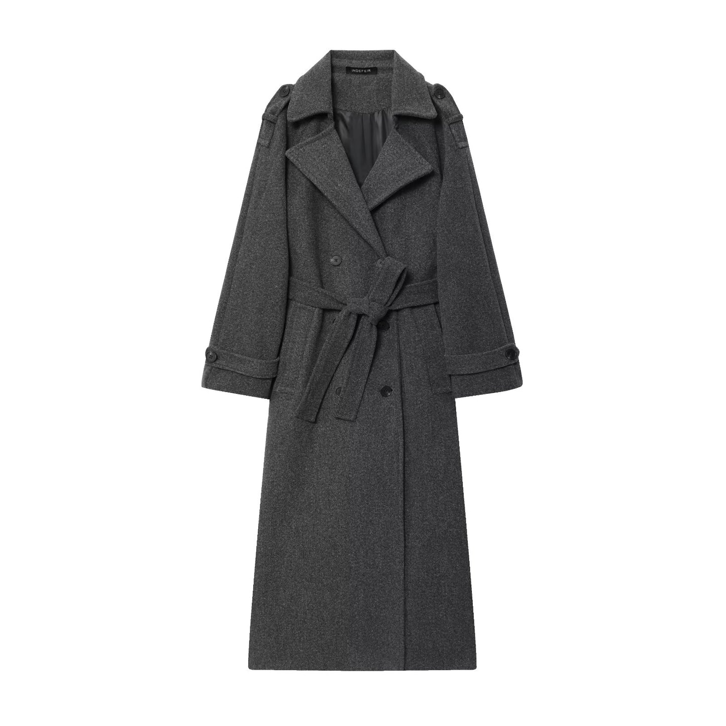 Women Clothing Classic Double Breasted Trench Coat Coat Overcoat