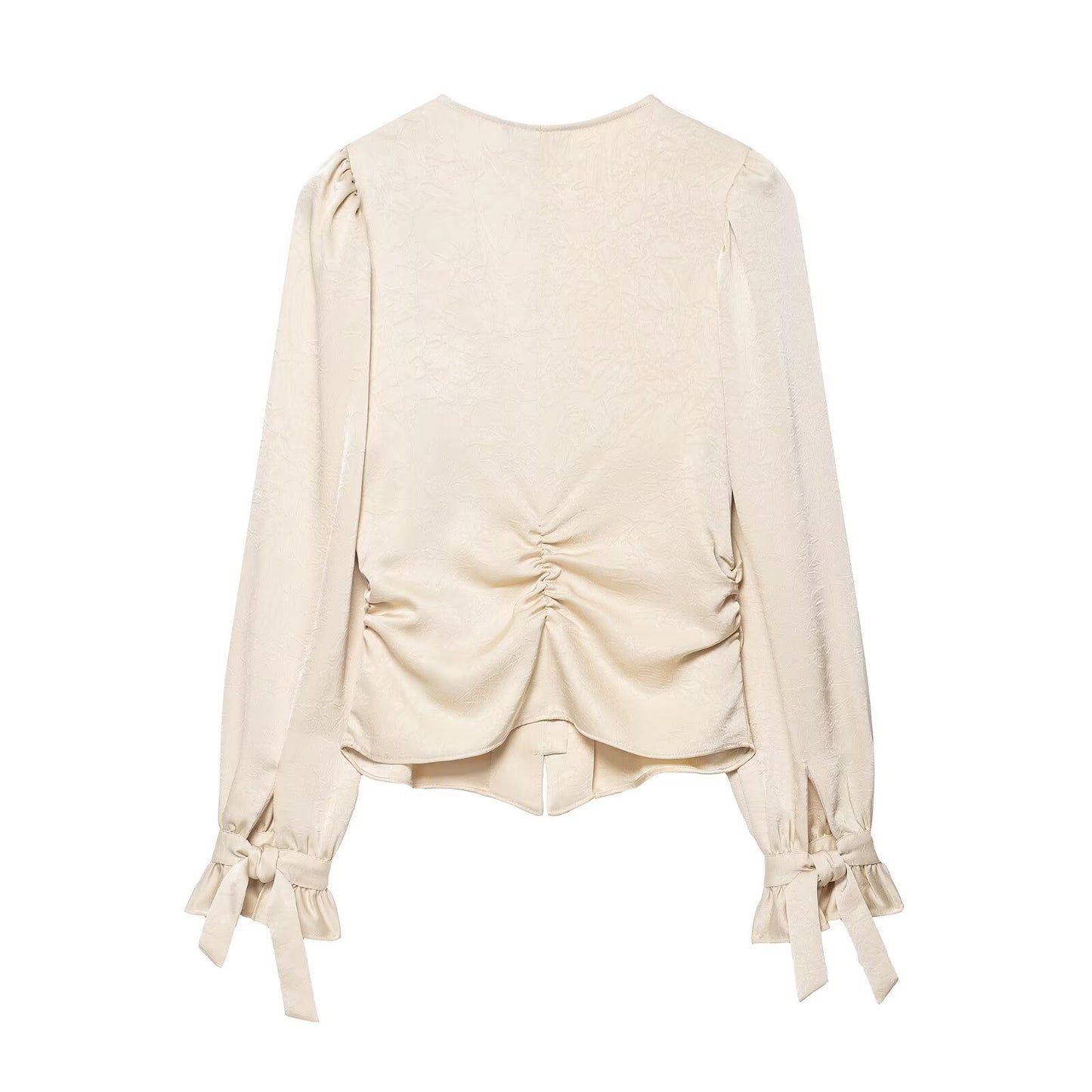 Wrinkle Effect Slim Shirt