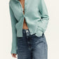 Wome Clothing Fashionable Casual Plain Stitch Coat