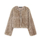 Women Clothing Fur Effect Short Jacket Coat