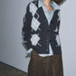 Women Clothing Women Clothing Autumn Adjustable Pure Wool Diamond Pattern Coat
