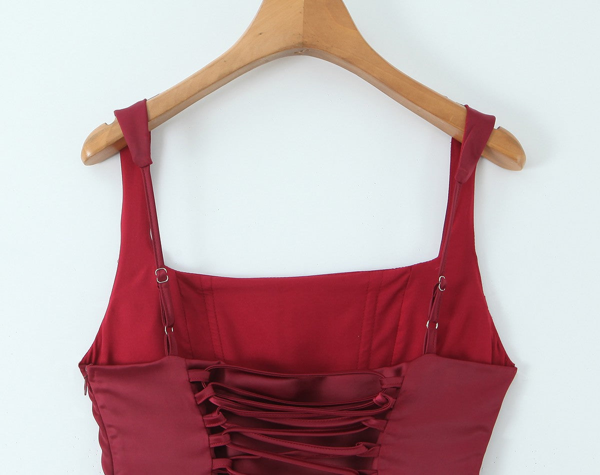 Boning Corset Cocktail Evening Dress