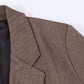 Women Clothing Summer Office Herringbone Twill Belt Blazers