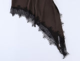 Lolly Asymmetric Lace Vest Top