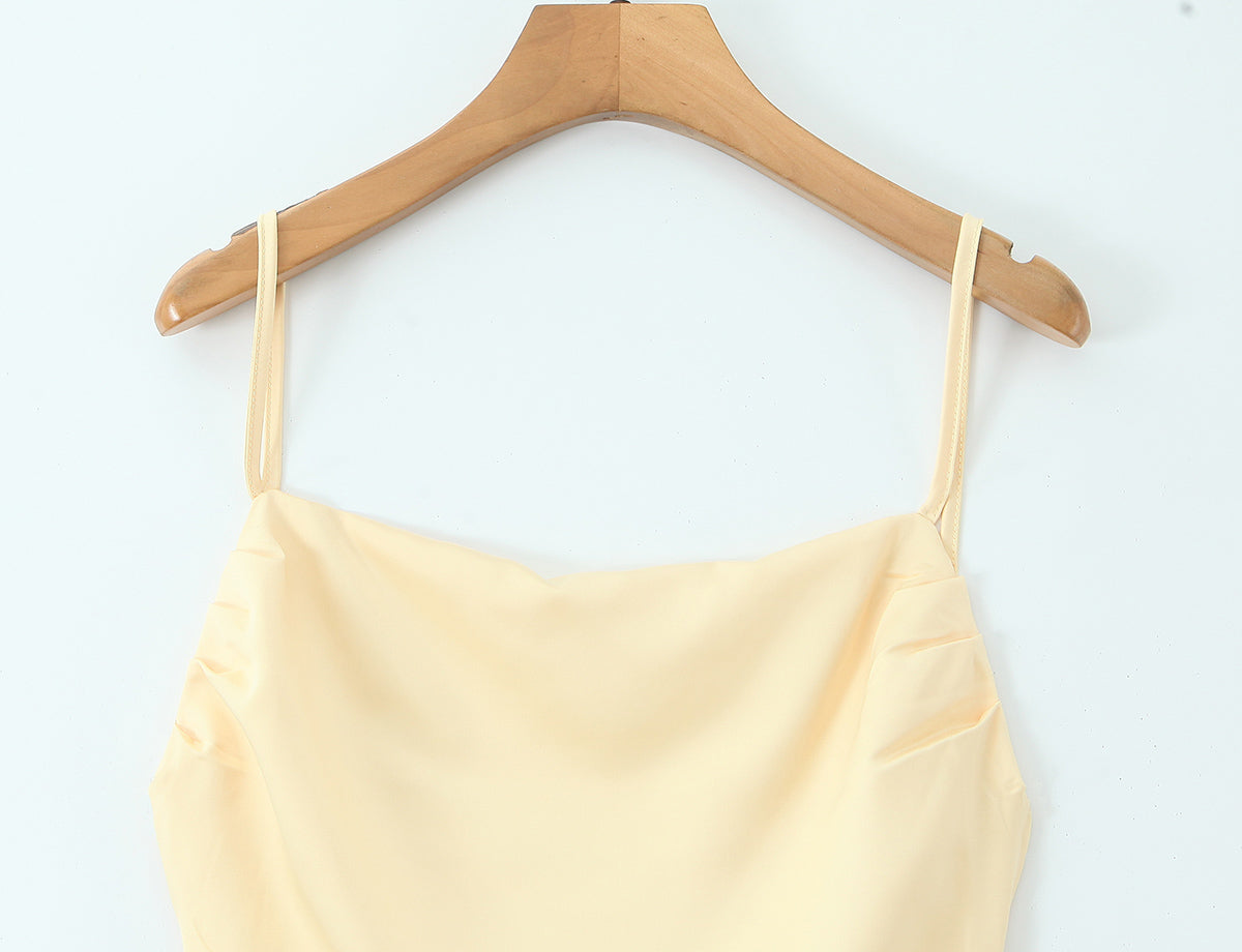 Women Clothing Western Classic All Match Tie Backless Dress